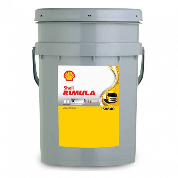 Масло моторное минеральное Shell Rimula R4 X 15W-40. Канистра 20л.